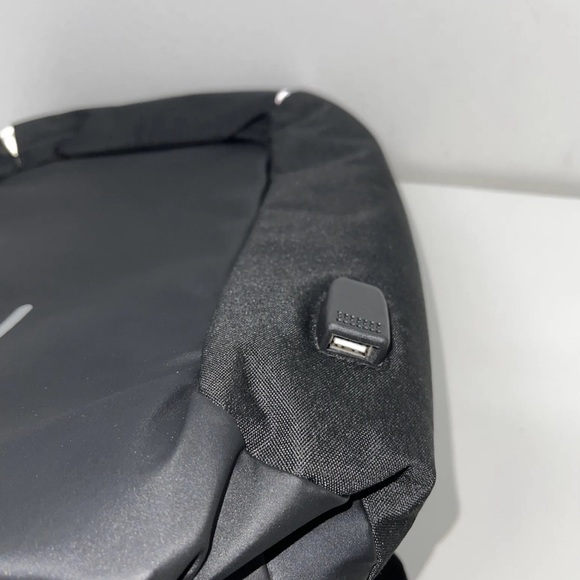 ** Brand New ** Backpack Slim Durable Water Resistant College School Color Black - Picture 3 of 5